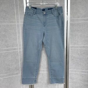 NWT J.Jill Denim Light Blue (Oxfordwash) Cropped Ankle Jeans sz 10